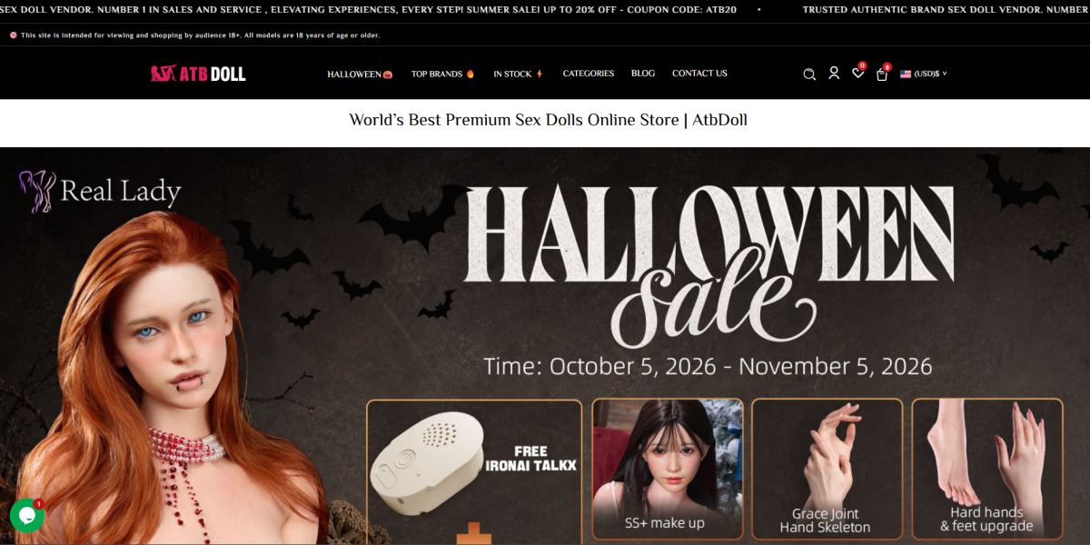 ATB Doll homepage (atbdoll.com) - independent vendor review and score