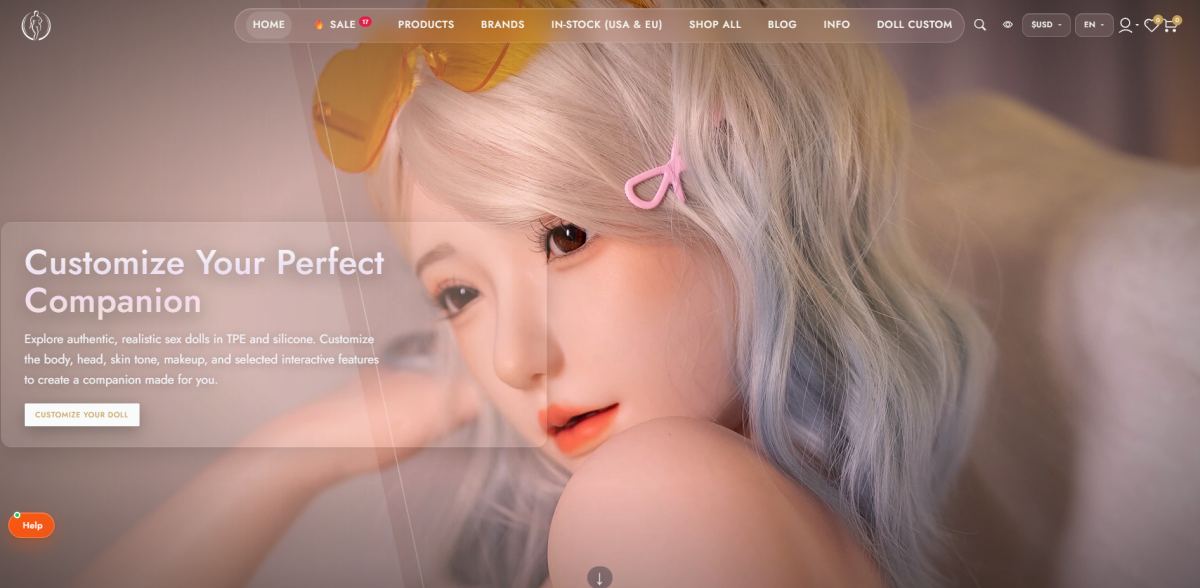 Full Size Doll homepage (fullsizedoll.com) - independent vendor review and score