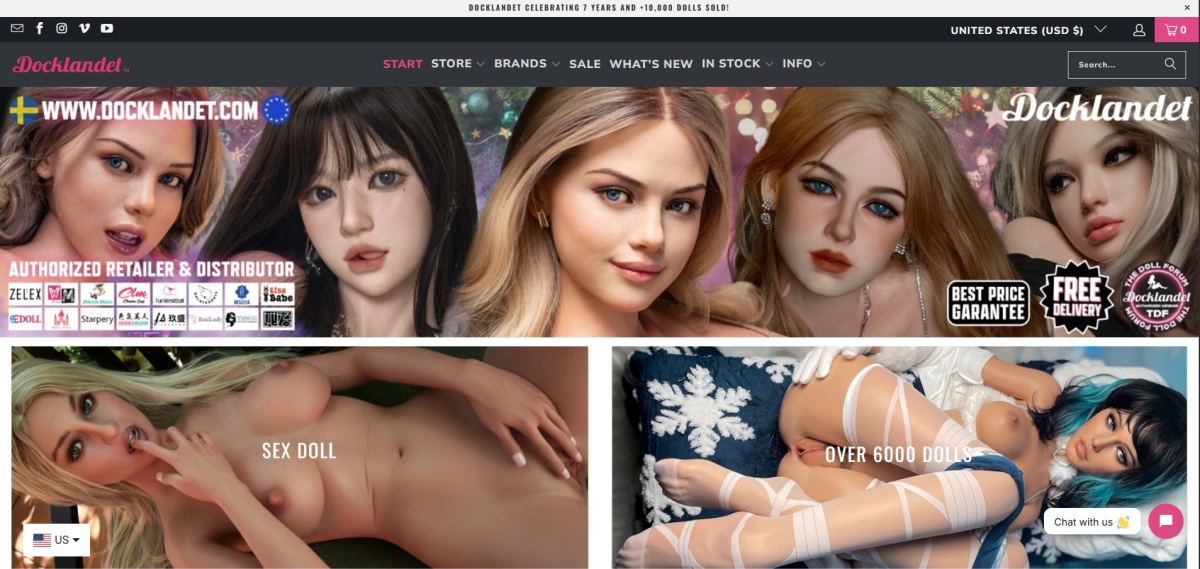 Dock Landet homepage (docklandet.com) - independent vendor review and score