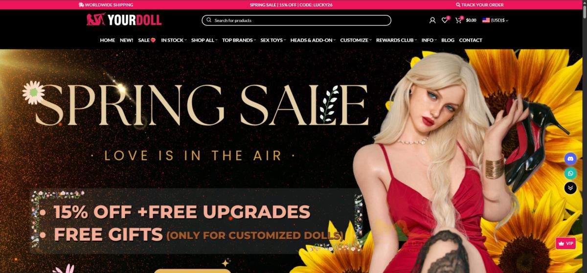 Yourdoll homepage (yourdoll.com) - independent vendor review and score