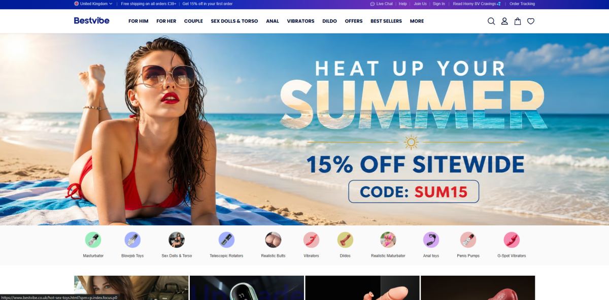 Best Vibe homepage (bestvibe.co.uk) - independent vendor review and score