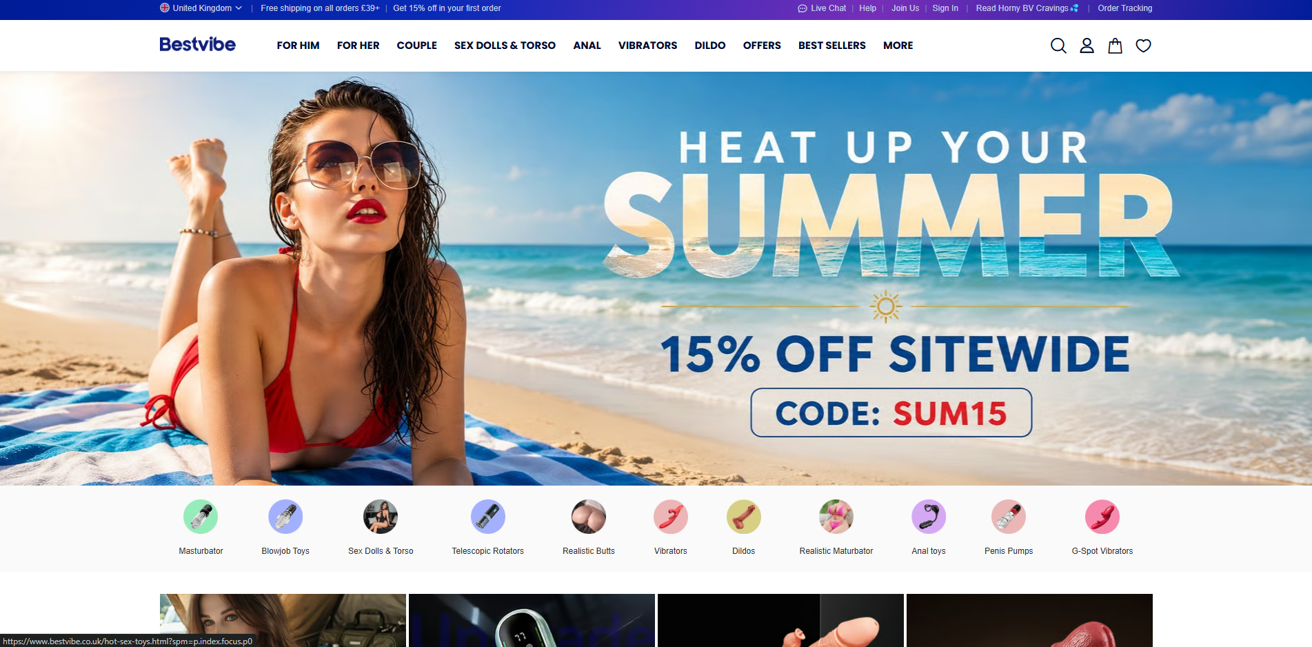 Best Vibe homepage (bestvibe.co.uk) - independent vendor review and score