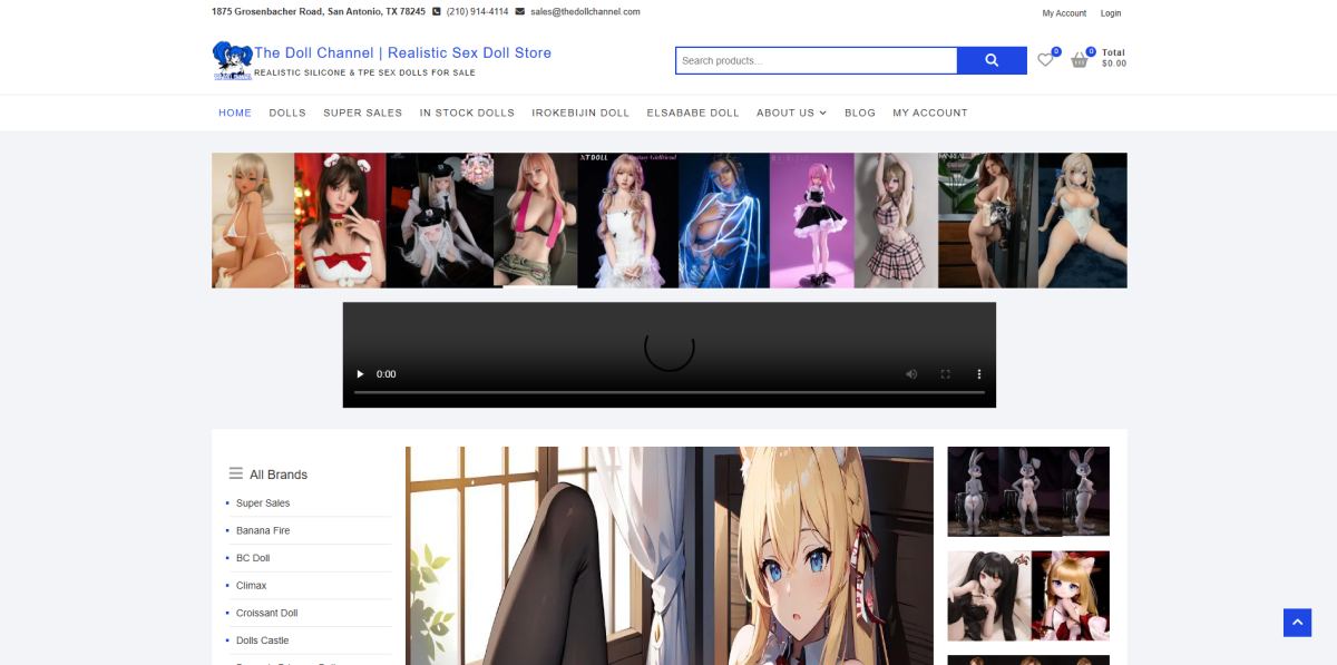 The Doll Channel homepage (thedollchannel.com) - independent vendor review and score