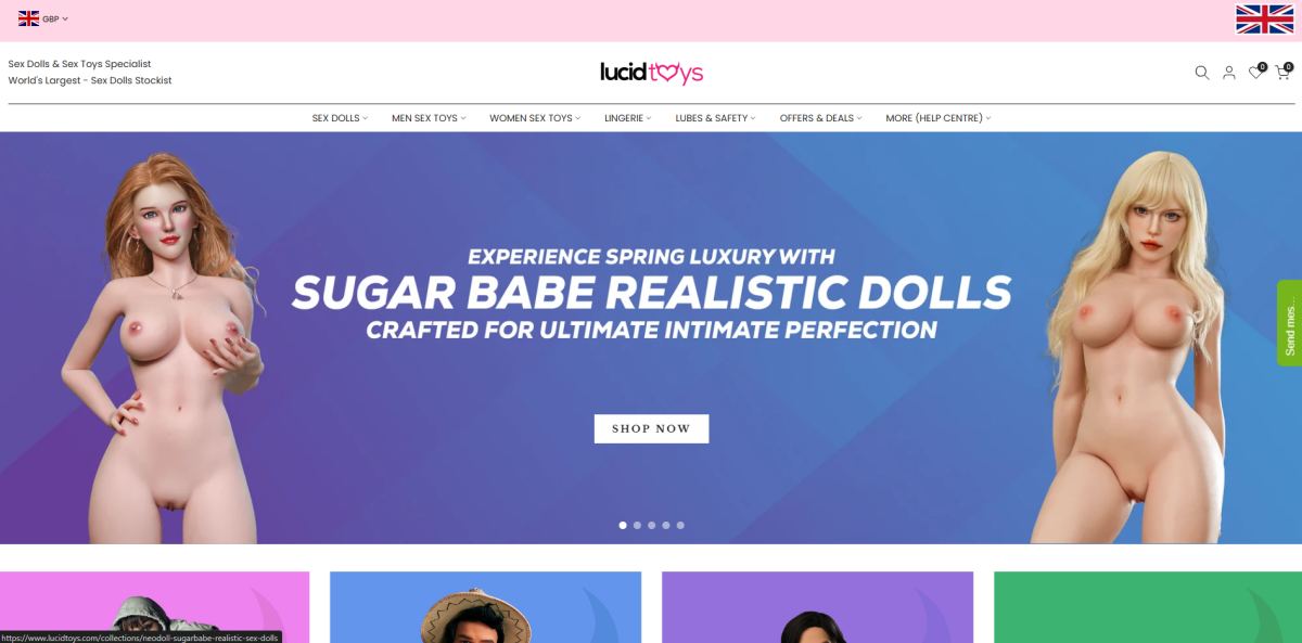 Lucid Toys homepage (lucidtoys.com) - independent vendor review and score