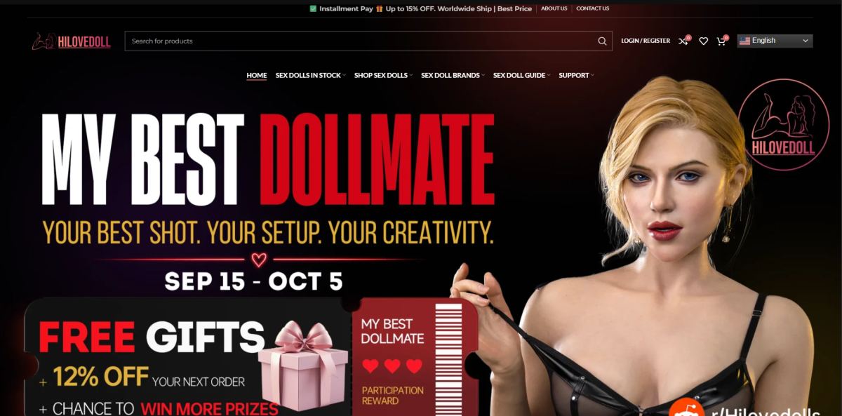 Hilovedolls homepage (hilovedolls.com) - independent vendor review and score